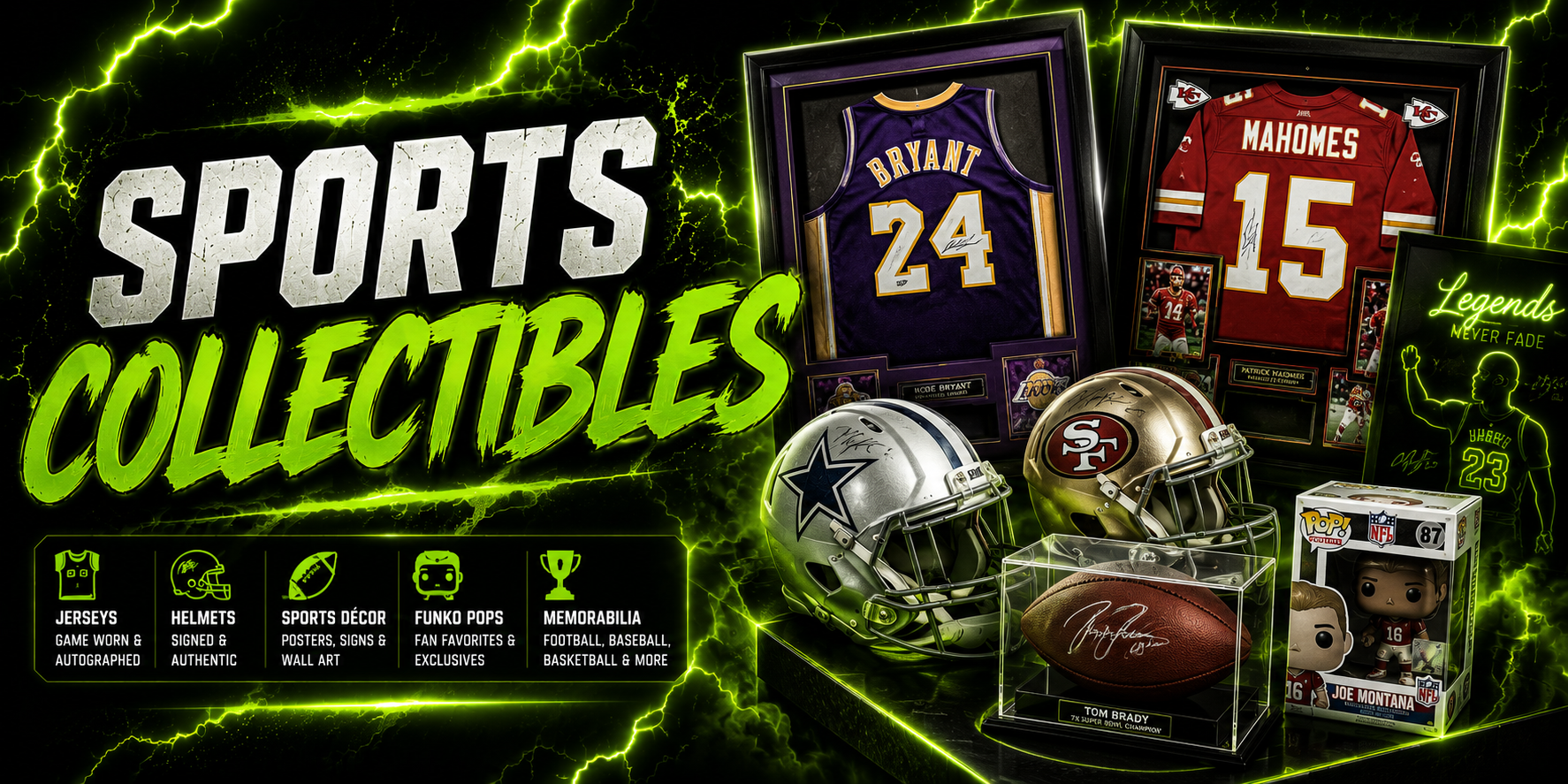 Reactor Vault Collectibles | Sports Memorabilia, Funko Pops, Jerseys & Helmets